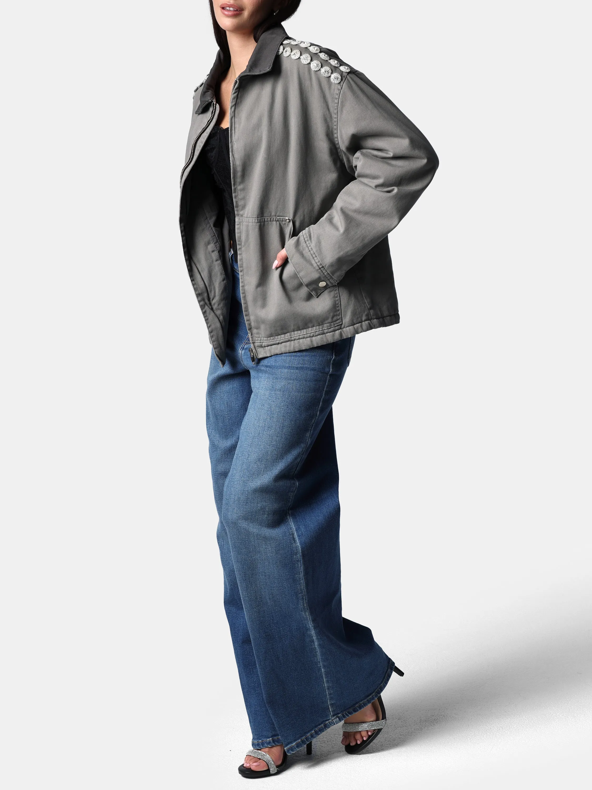 Crystal Glam Workman's Jacket
