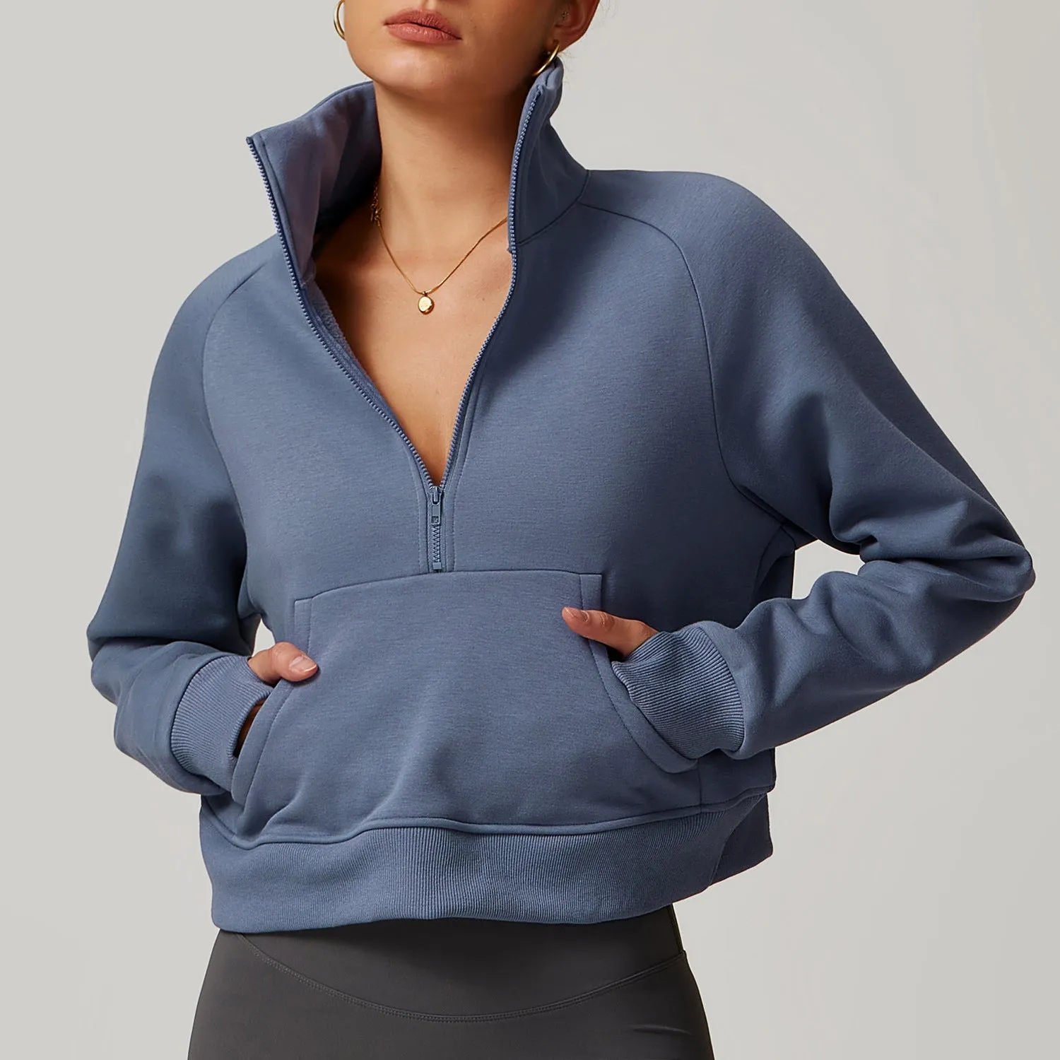 Fleece loose hoodie