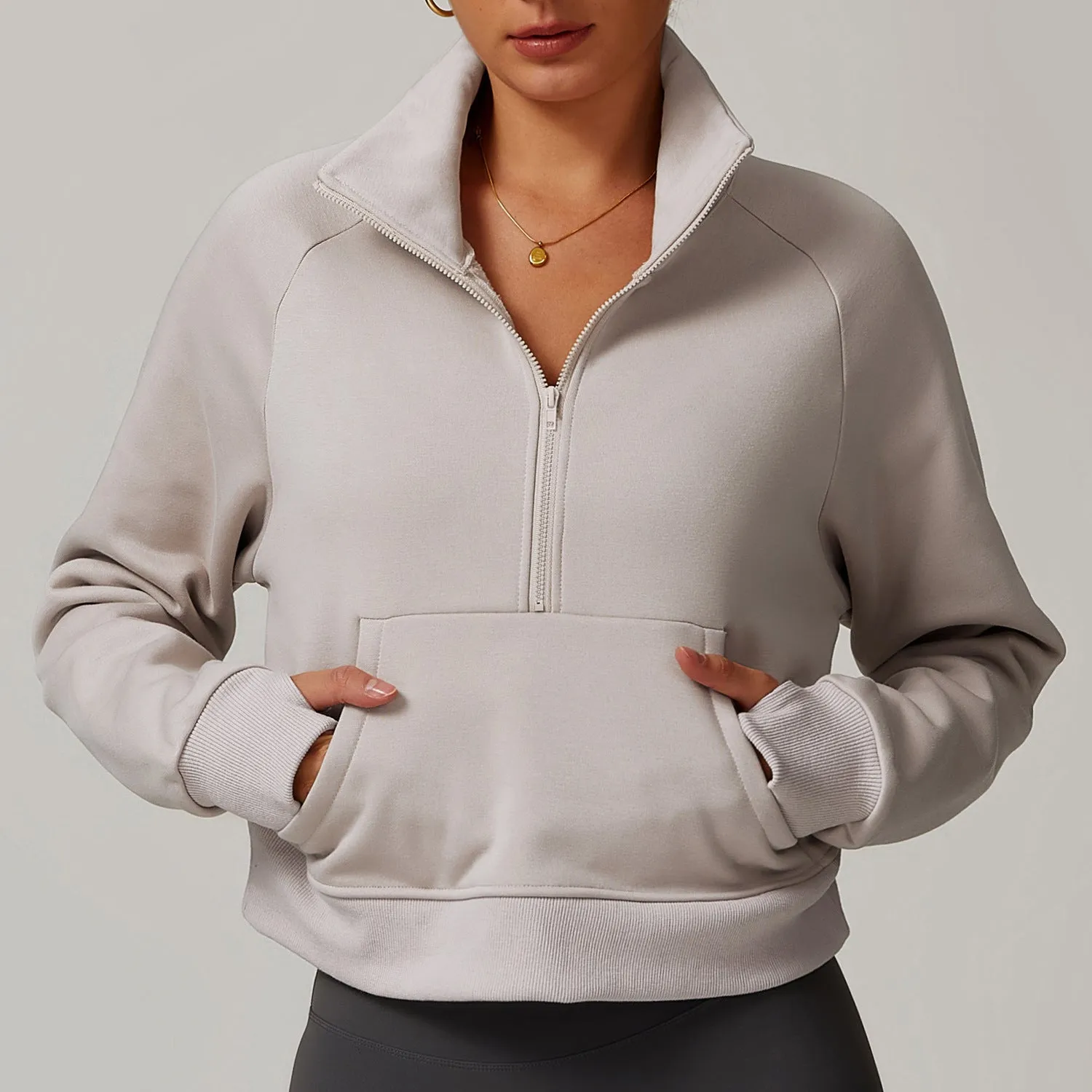 Fleece loose hoodie