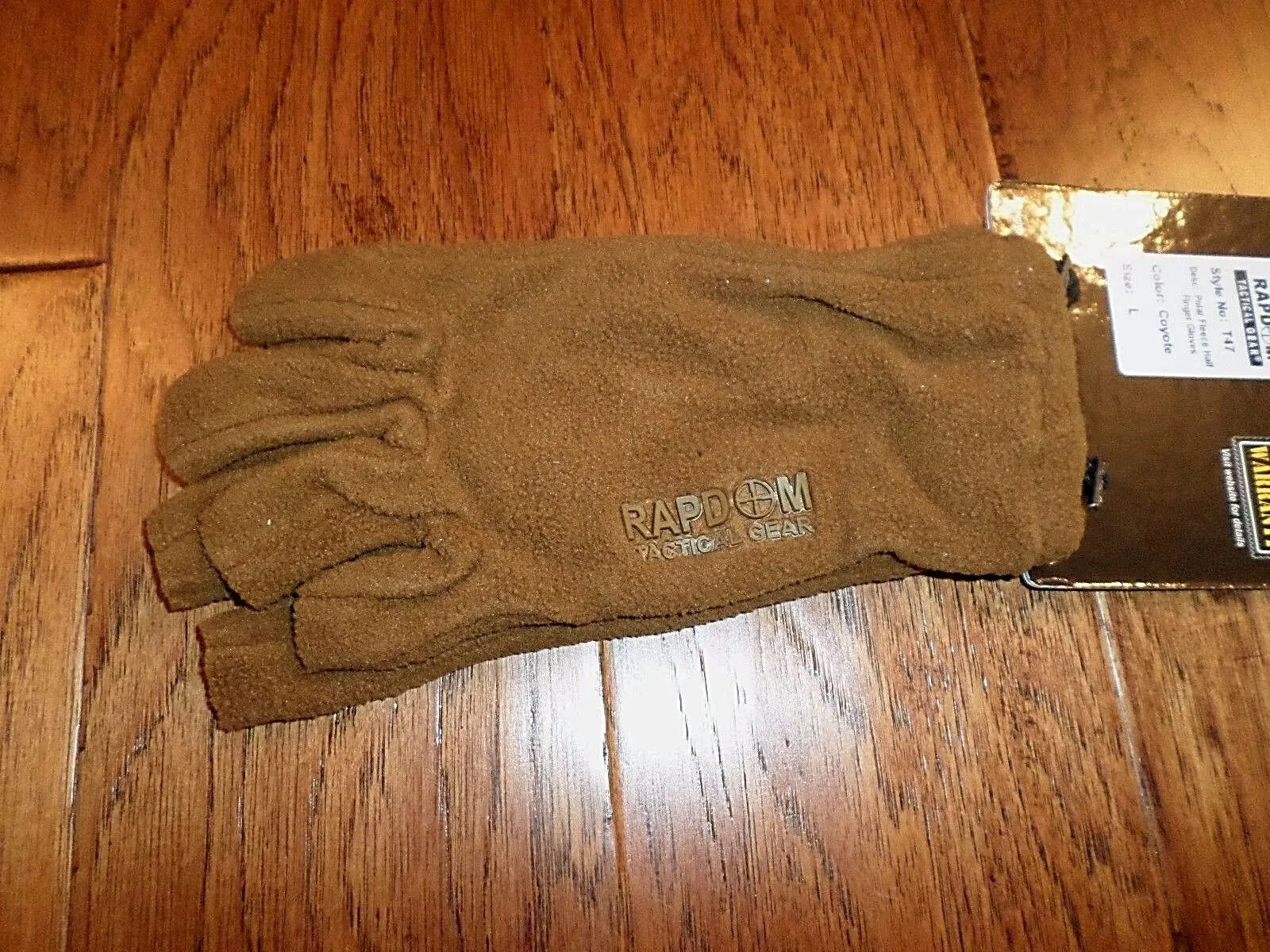 Half Finger Polar Fleece Gloves Tactical Shooters Rapdom Cold Weather CYB  LARGE
