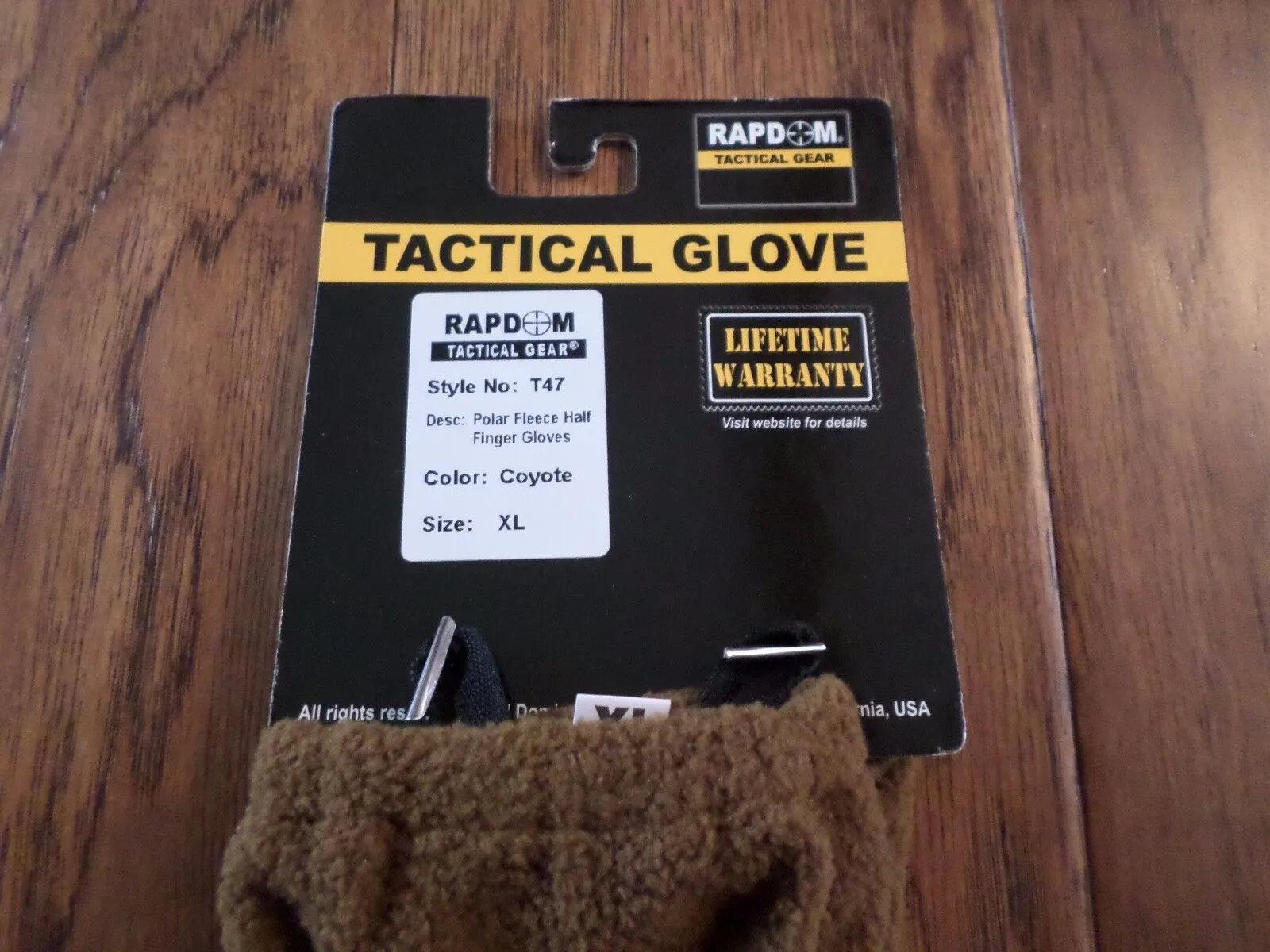 Half Finger Polar Fleece Gloves Tactical Shooters Rapdom Cold Weather CYB  XL