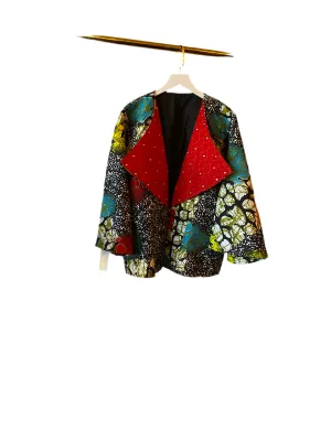 Red bedazzled blazer