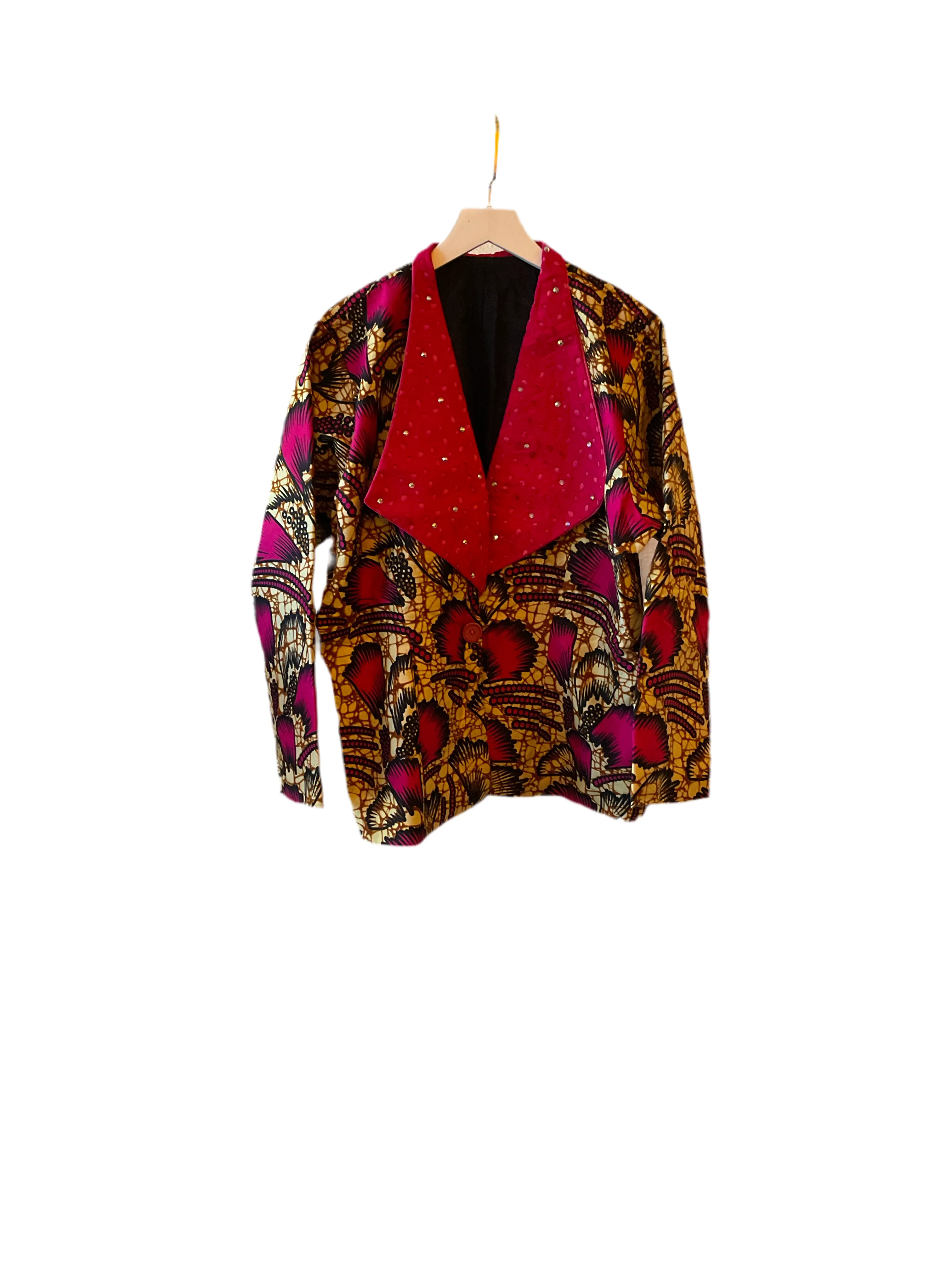 Red bedazzled blazer